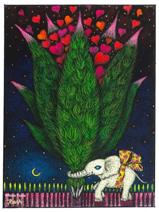 "Love Delivery" Mixed media on canvas